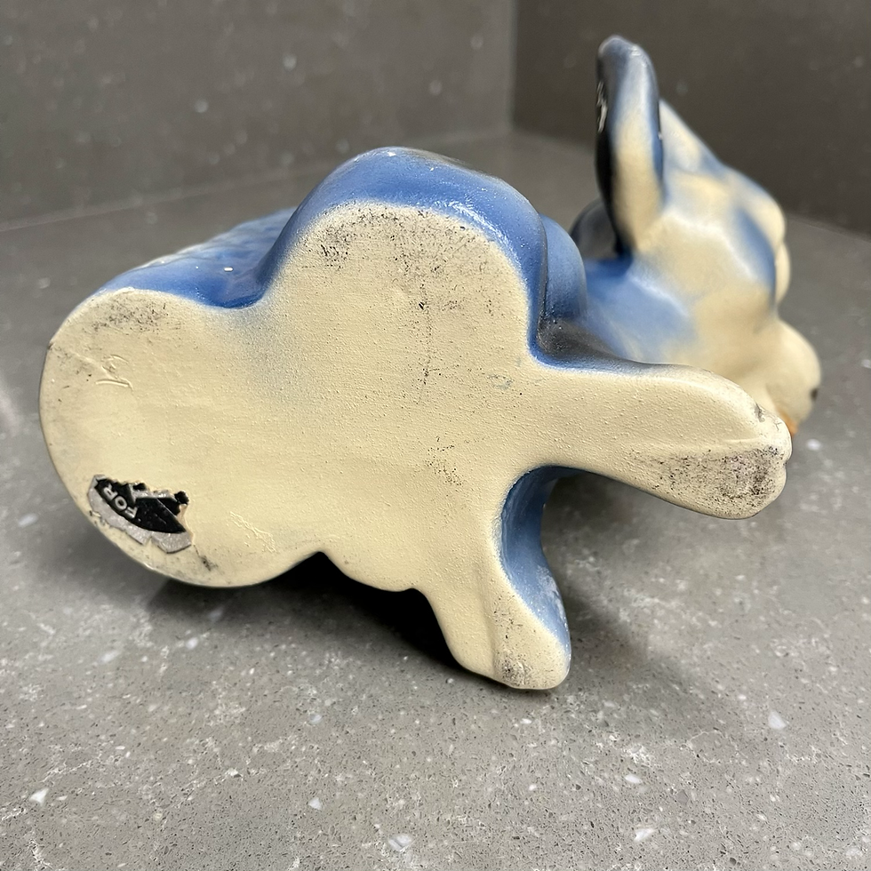 Thumbnail: 1950s CERAMIC DOG SHAPED PLANT POT