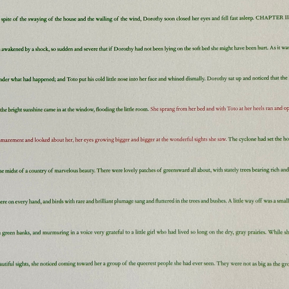 Thumbnail: A Novel Journal, The Wizard of Oz, 2016