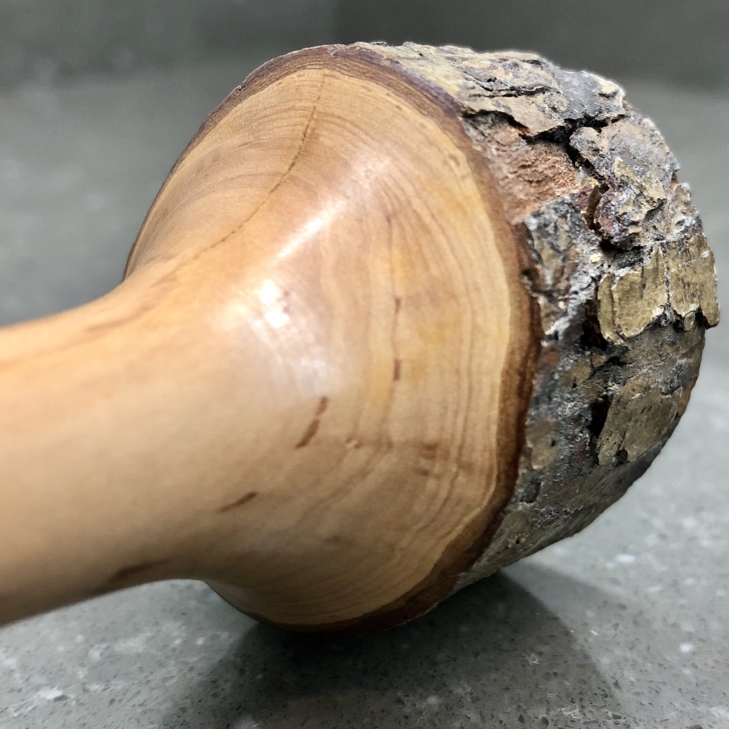 Thumbnail: MINIATURE HANDMADE WOODEN VASE