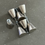 Thumbnail: Set of 7 brushed steel effect furniture knobs