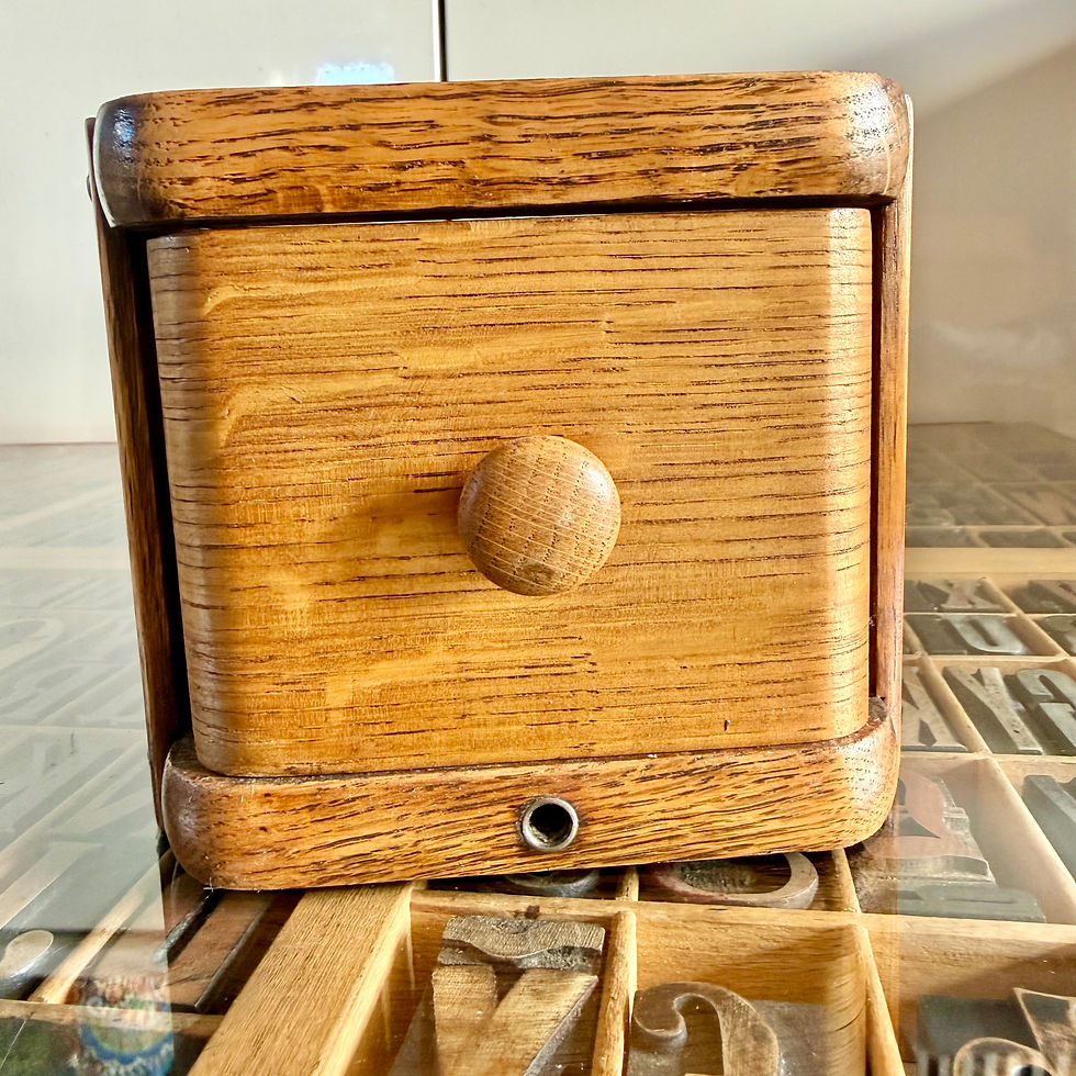 Thumbnail: Vintage oak sewing machine table treadle, drawer