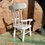 Thumbnail: Small vintage handmade wooden chair