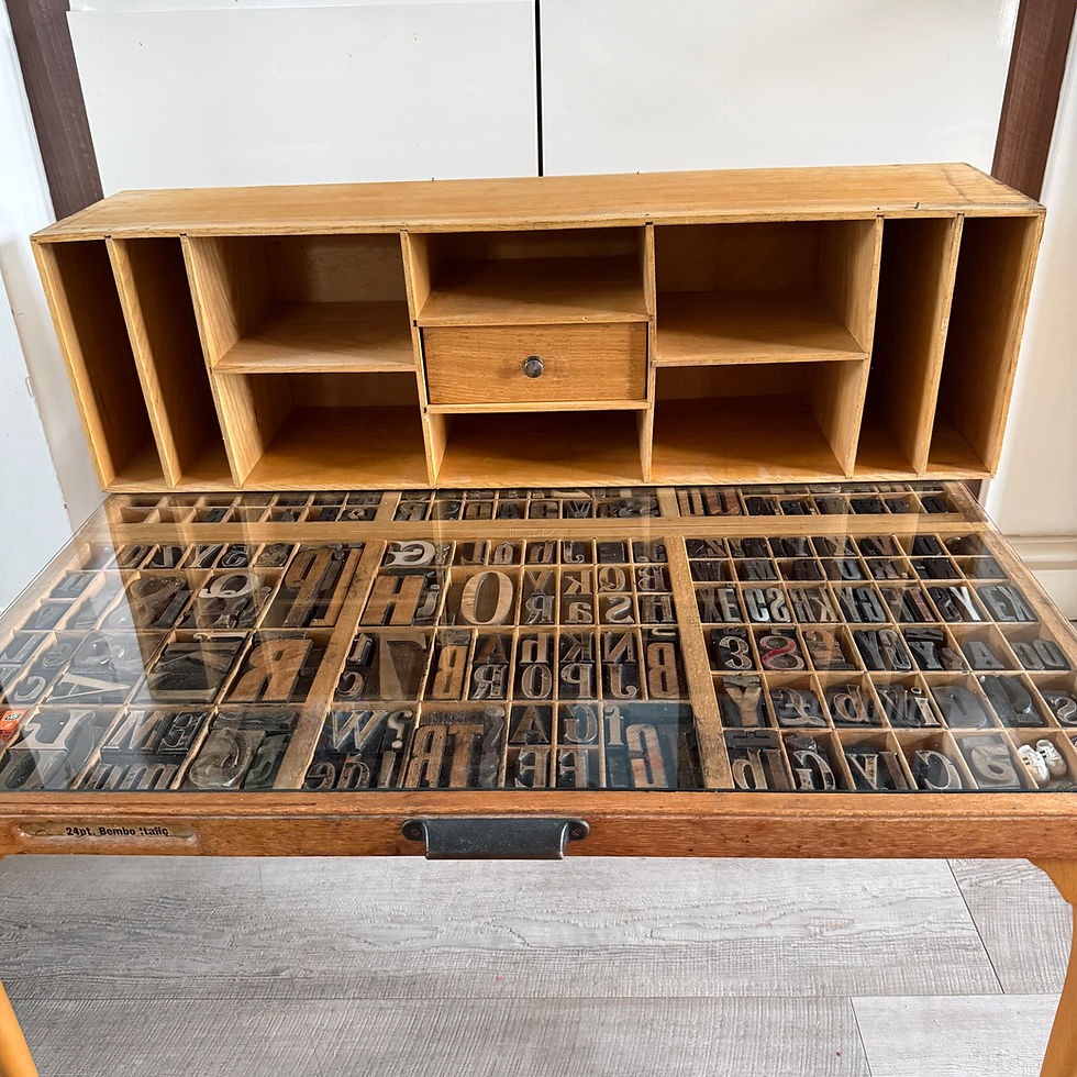 Thumbnail: Vintage wooden pigeon hole storage unit, desktop