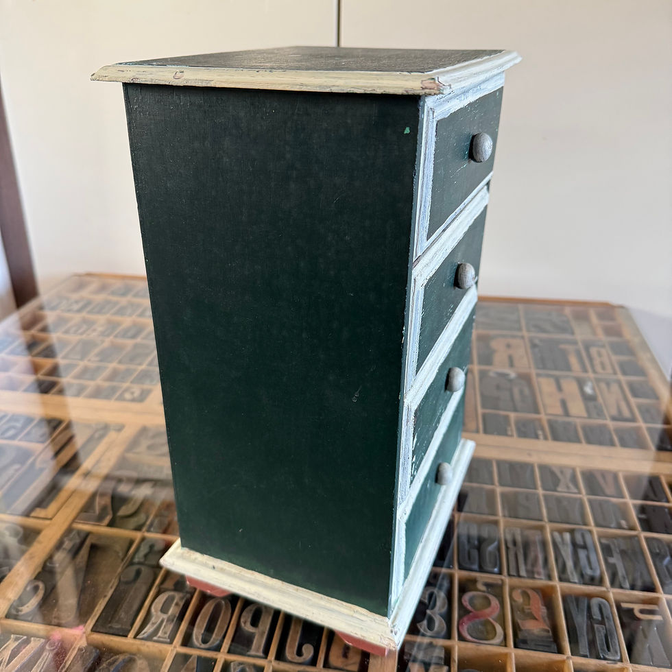 Thumbnail: Tabletop chest of 4 drawers