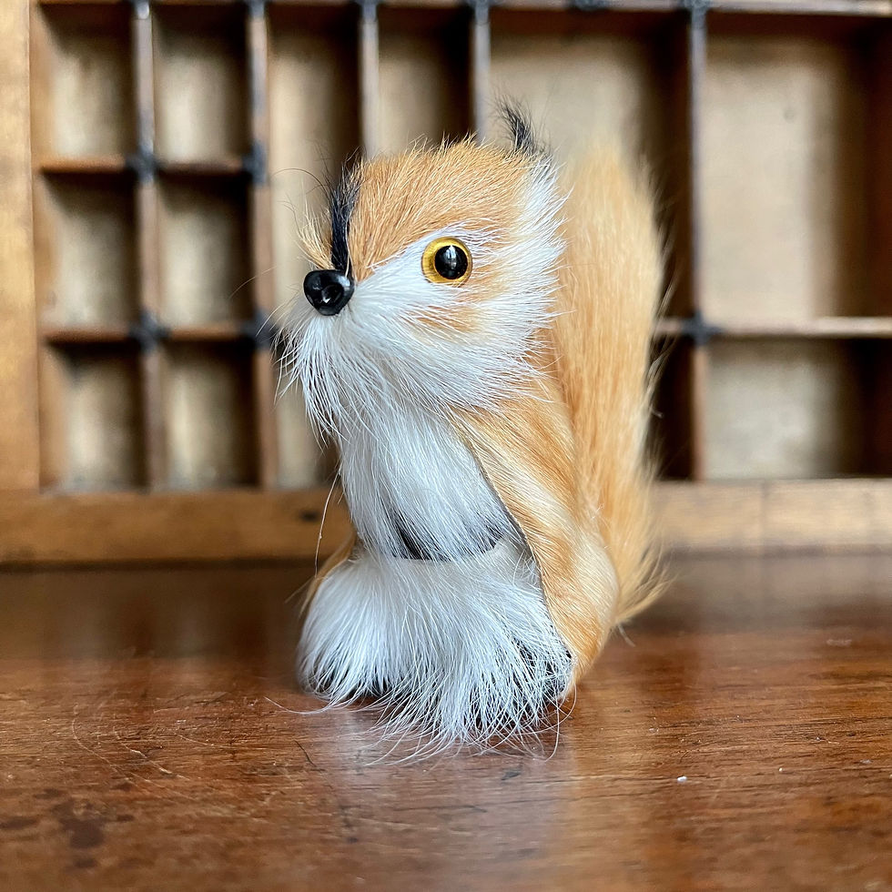 Thumbnail: Cute simulation red squirrel figure