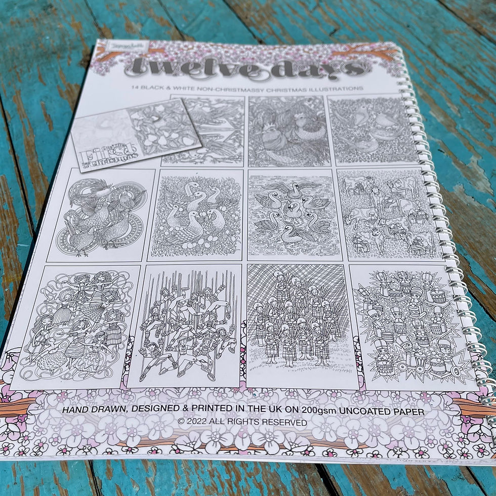 Thumbnail: 12 Days of Christmas aA4 colouring book