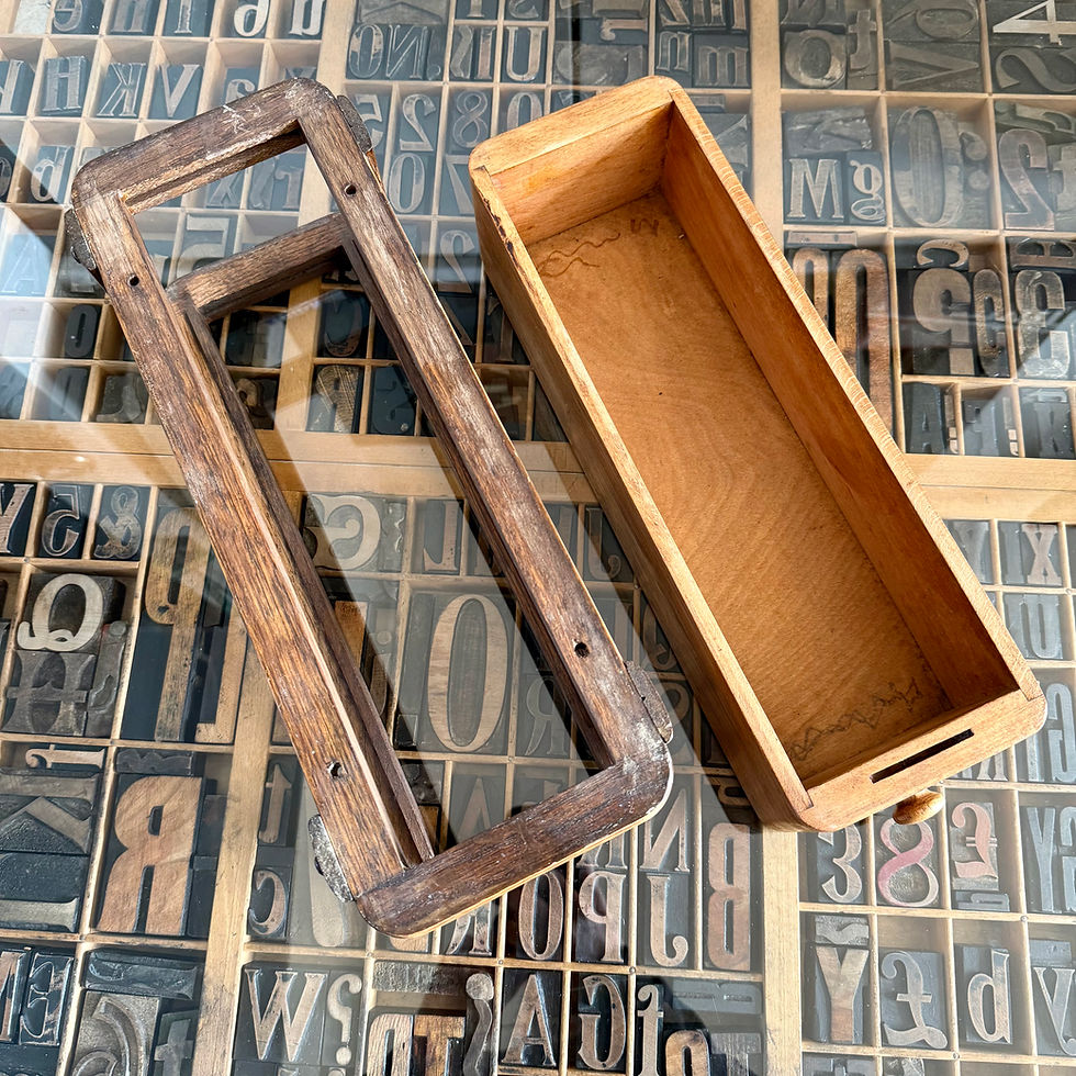 Thumbnail: Vintage oak sewing machine table treadle, drawer