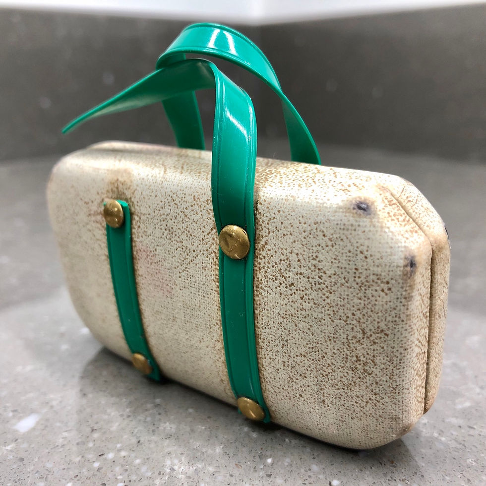 Thumbnail: VINTAGE MINIATURE MANICURE SET IN SUITCASE