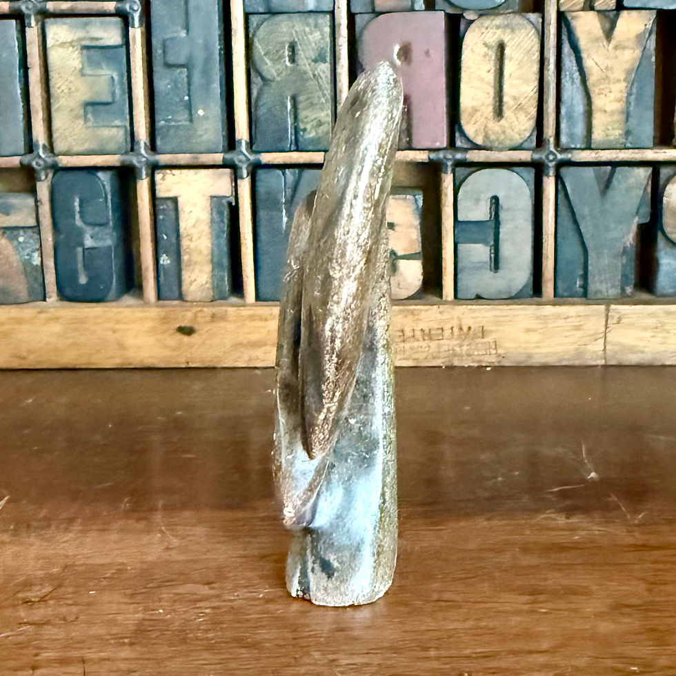 Thumbnail: Vintage hand carved Shona stone elephant figure