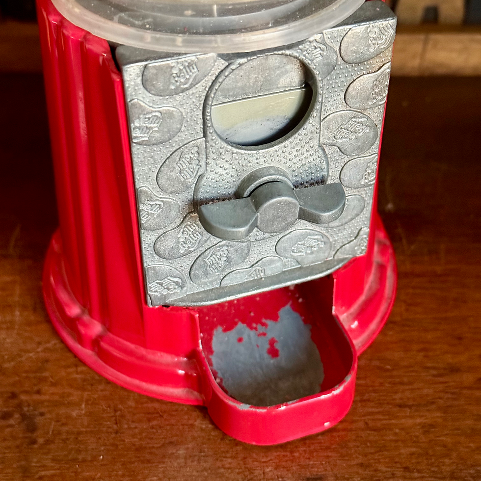 Thumbnail: Vintage Jelly Bean coin operated vending machine