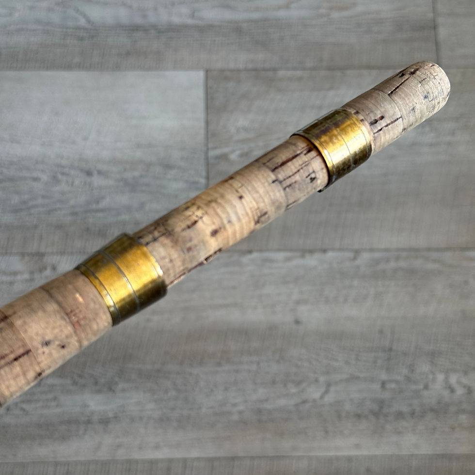 Thumbnail: Vintage 2 piece bamboo fishing rod