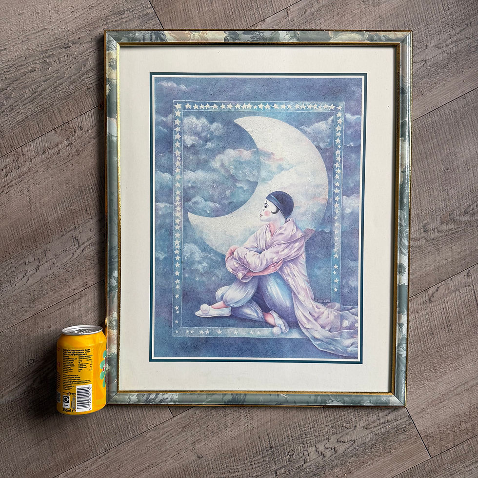 Thumbnail: 1980s Pierrot Moon print by Jenice Au