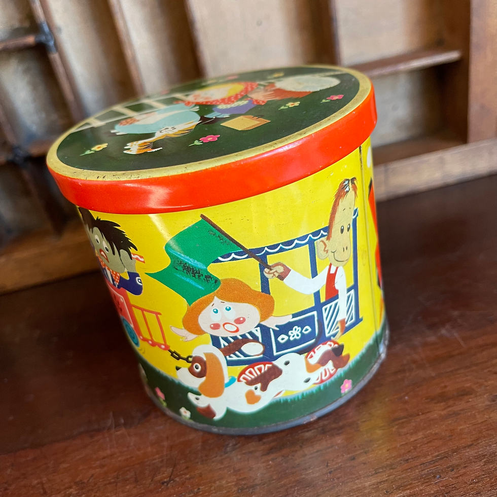 Thumbnail: Small vintage Harry vince tin