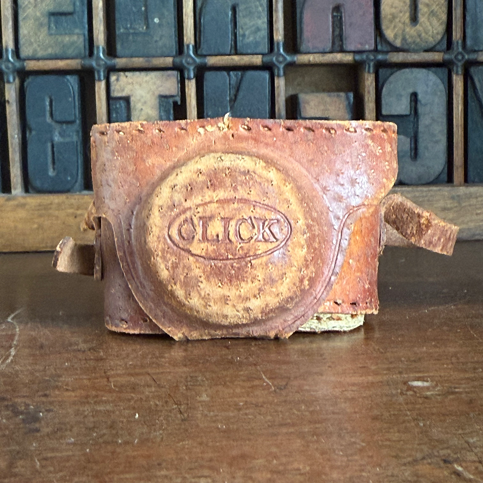 Thumbnail: Vintage subminiature CLICK camera in leather case 