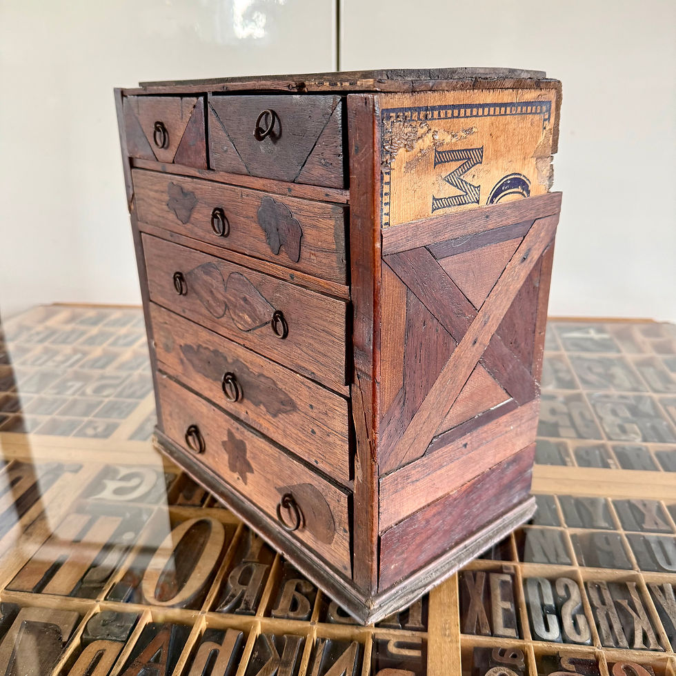 Thumbnail: Vintage scratch build mini chest of drawers. Restoration project