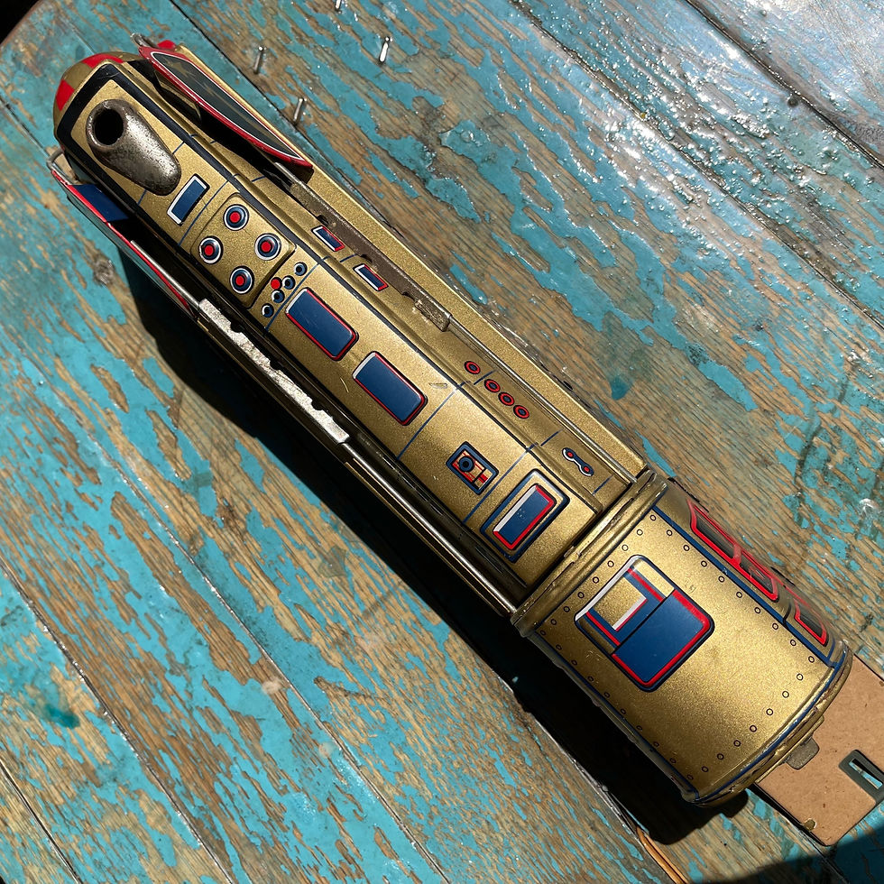 Thumbnail: Vintage tinplate train. The Golden Falcon, Japan