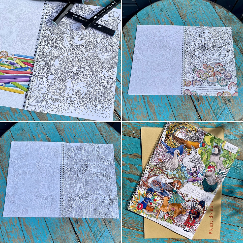 Thumbnail: 12 Days of Christmas aA4 colouring book