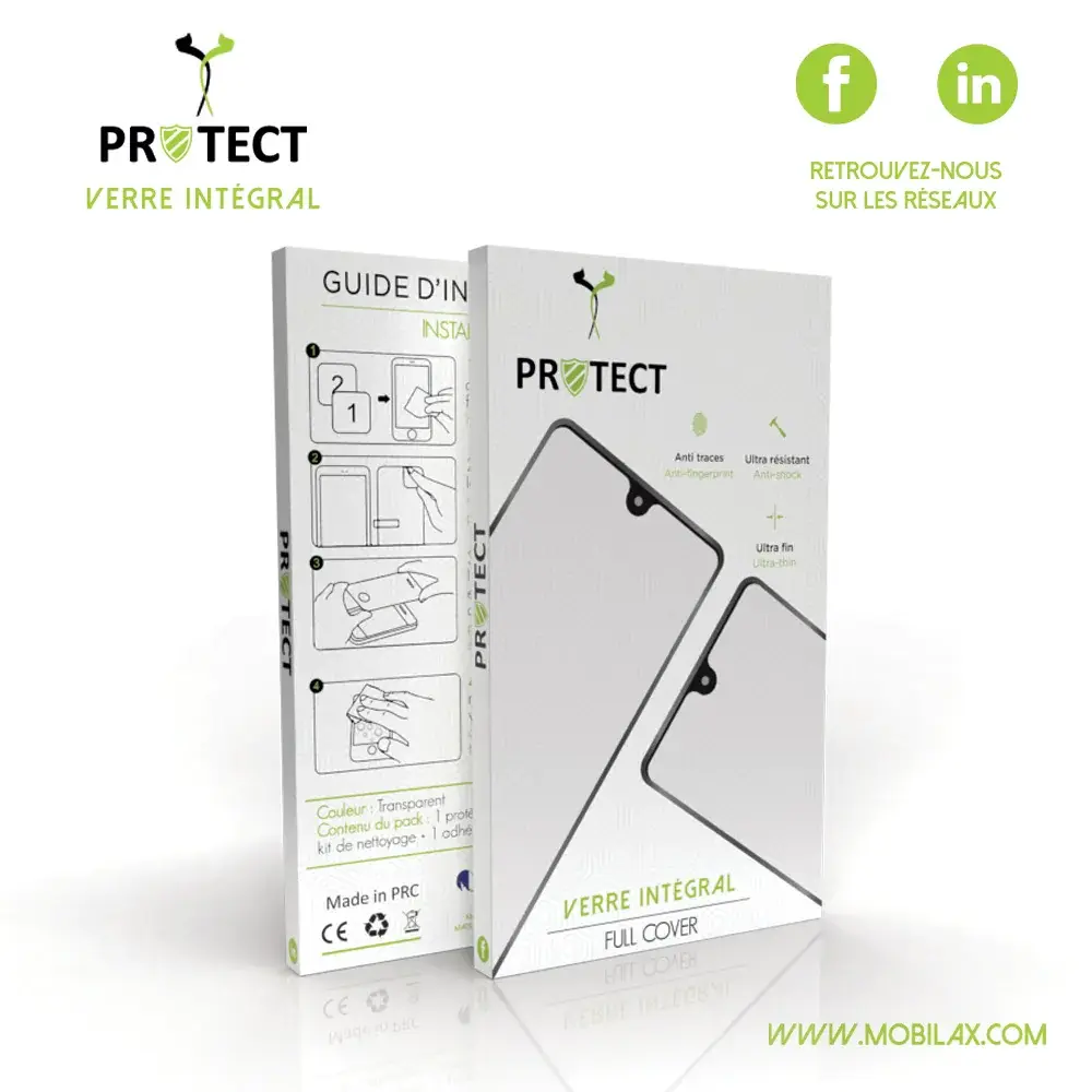 Verre Trempé Intégral pour Xiaomi PROTECT Contour Noir