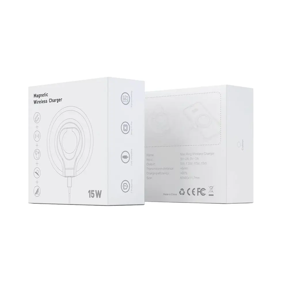 Miniature : Pad de Charge à Induction Magnétique UW-D32 avec Anneau 15W (3 en 1)