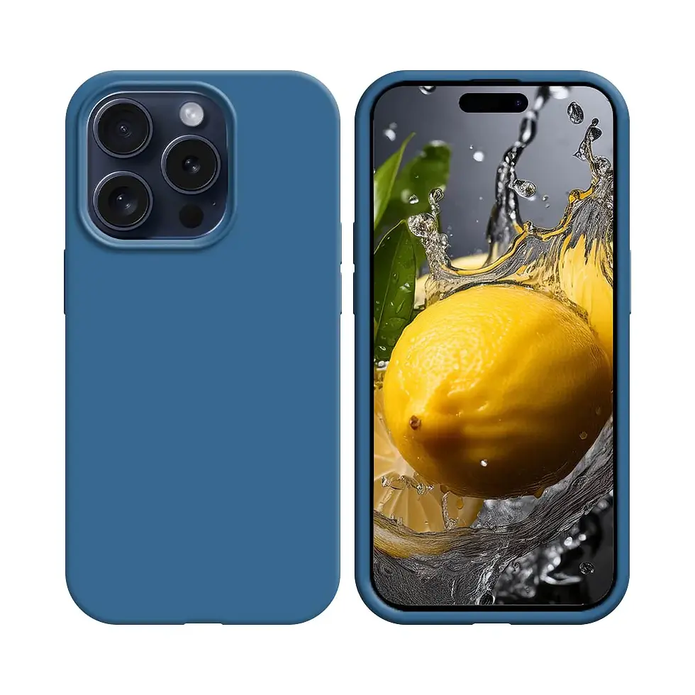 Miniature : Coque Silicone Compatible pour Apple iPhone 16 Pro Max Blanc