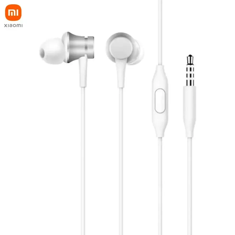 Écouteurs Filaires Jack 3.5mm Xiaomi Mi Basic ZBW4356TY Bulk Argent