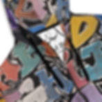 Thumbnail: Graffiti Alphabet unisex zip hoodie