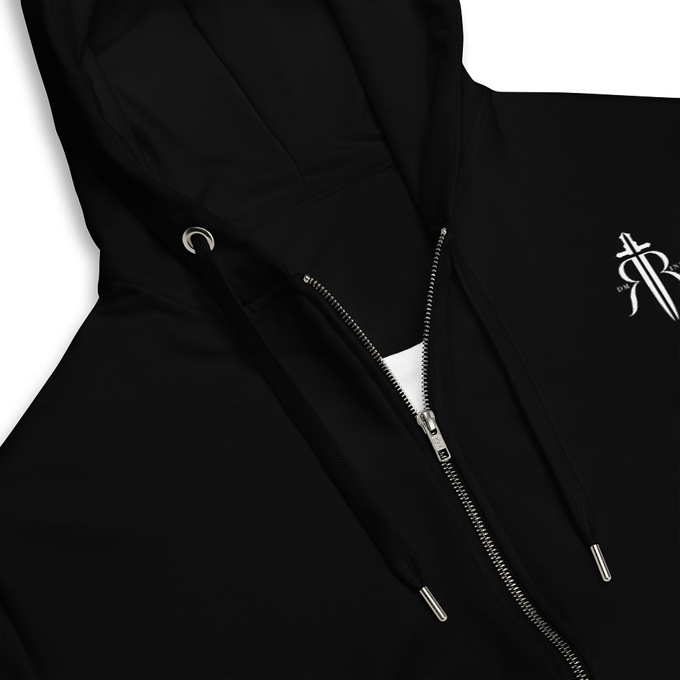 Thumbnail: Griot Blk Unisex zip hoodie