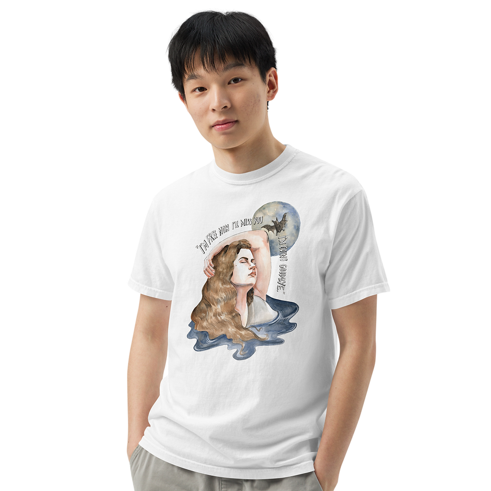 Thumbnail: "I'm free now, I'll miss you" by Chloe Kay Illustration Shirt