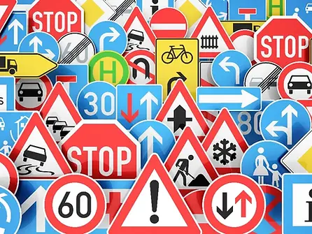 Making road signs