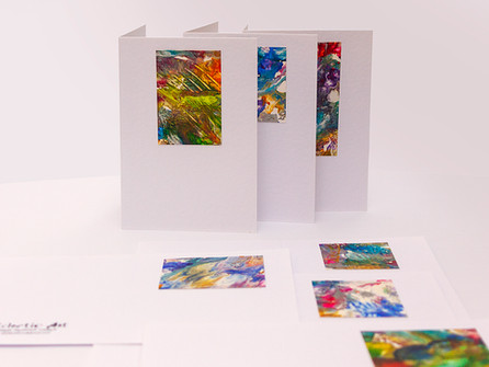 Hand painted cards from Eclectic Art