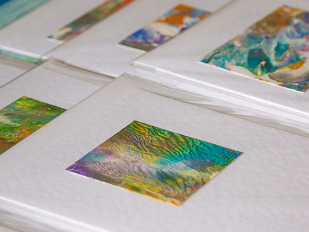 Hand painted cards from Eclectic Art