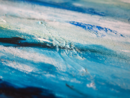 Close-up of painting by Eclectic Art