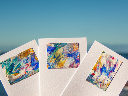 Hand painted cards from Eclectic Art