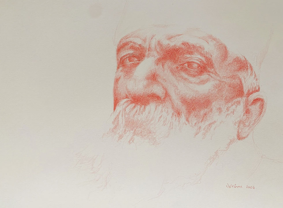 Rodin rouge 2, 8 mars 2026, 12 X 18, Crayons de couleur Colorsoft Roso C100.JPG (2)