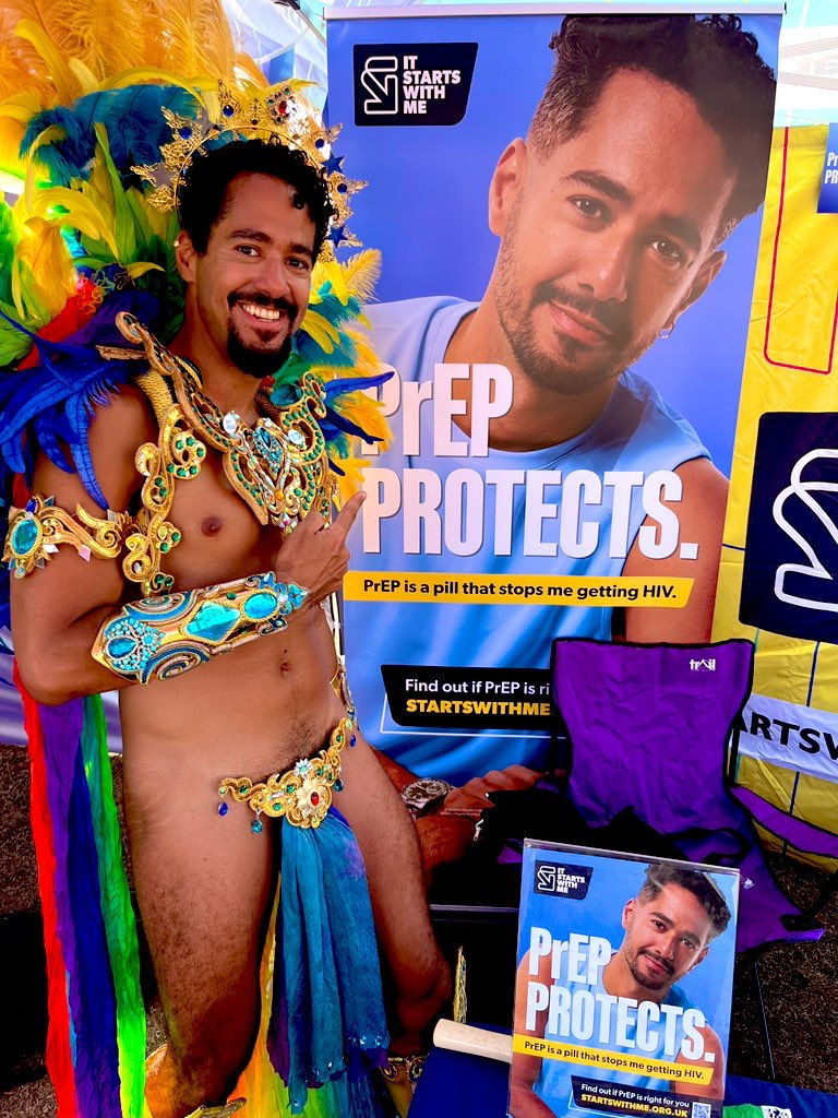 Stand of tTerrence Higgins Trust at Black Pride London Stratford 2025