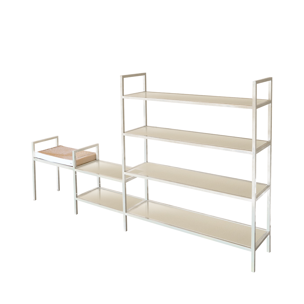 Thumbnail: JOSH - Bookshelf with Jacquar Bench