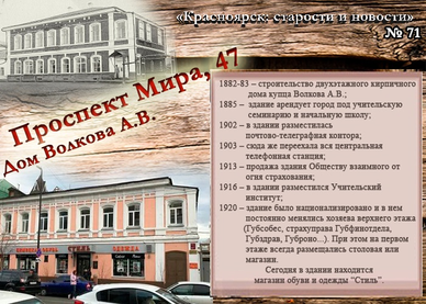 Дом Волкова А.В. Мира,47