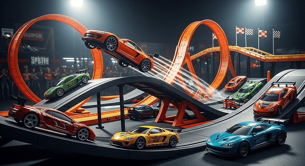 stunt racing car toy