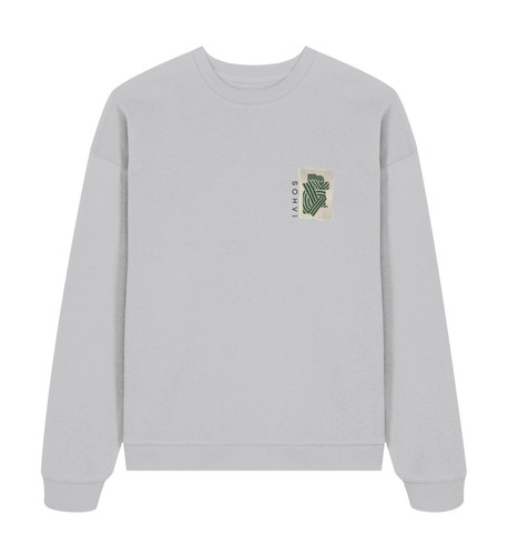 Heather grey White Liberty I Premium Bulky Crew-Neck
