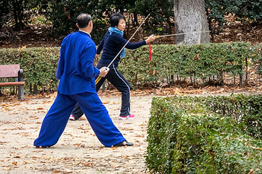 Tai Chi Schwert Lektion