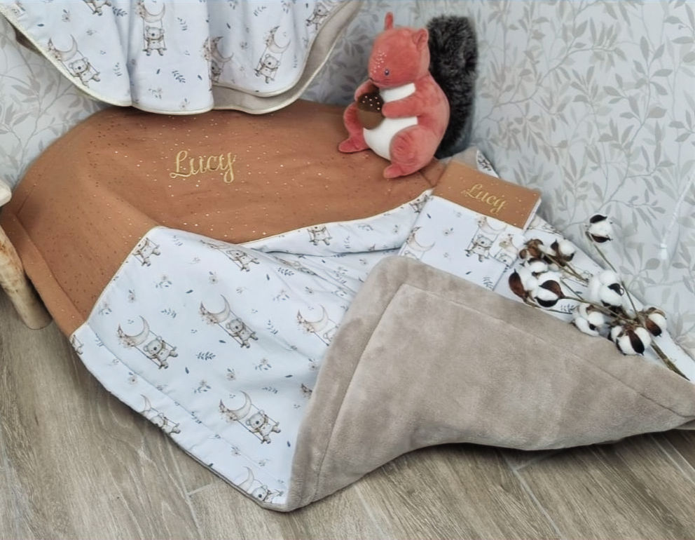 Couverture personnalisée bébé koala mignon à partir de