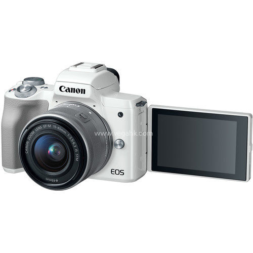 Thumbnail: Canon EOS M50 Mirrorless Digital Camera with 15-45mm Lens (white)
