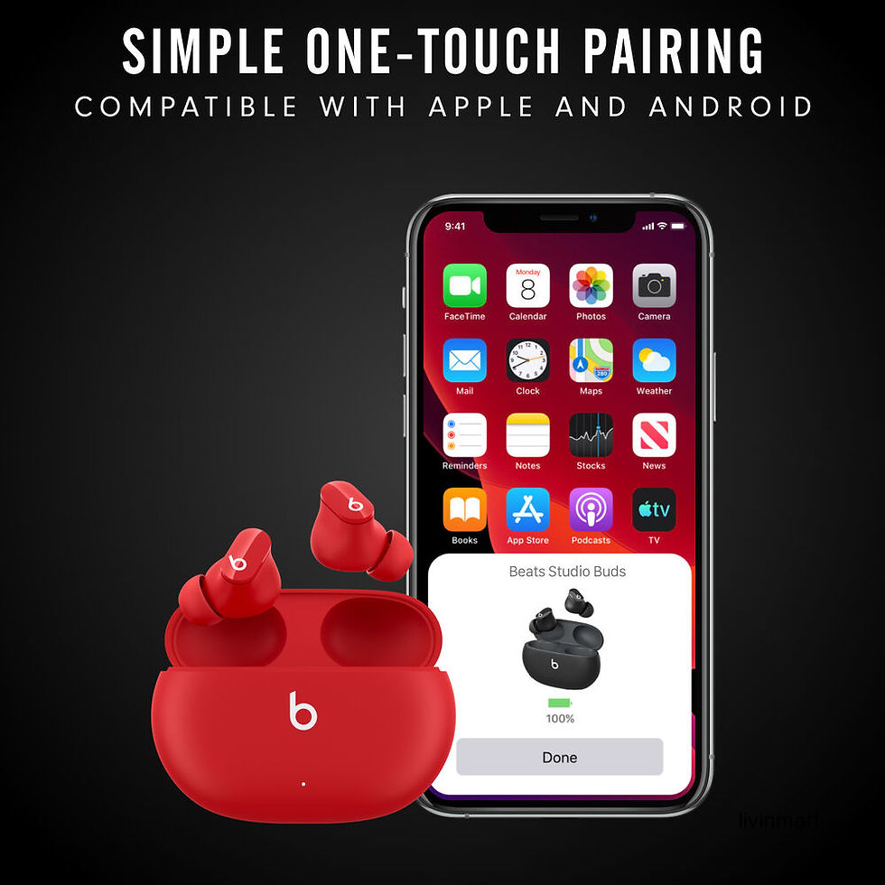 Thumbnail: Beats by Dr. Dre Studio Buds Noise-Canceling True Wireless In-Ear (Red )