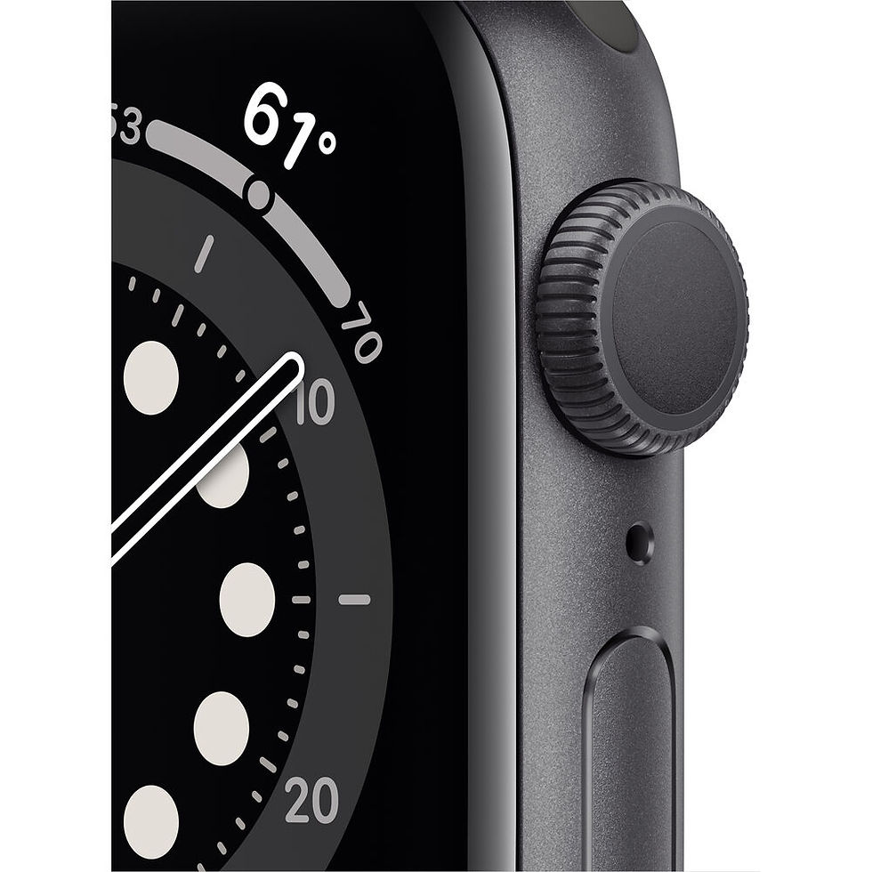 Thumbnail: Apple Watch Series 6 (GPS + Cellular, Space Gray Aluminum, Black Sport Band)