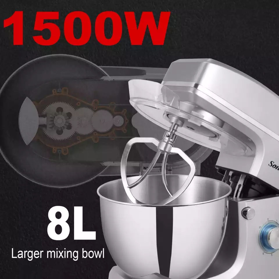 Thumbnail: Sonifer Stand Mixer Professional Kitchen Aid Food Blender Cream Whisk Cake