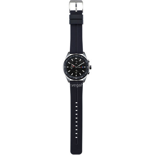 Thumbnail: LG Watch W7 (Cloud Silver, Black Rubber Band)