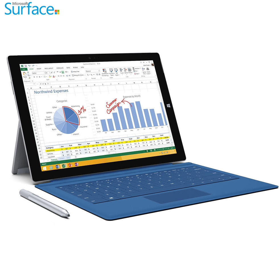 Thumbnail: Microsoft 12" Surface Pro 3 Multi-Touch Tablet (Silver)