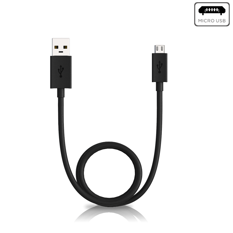 Thumbnail: Motorola Data/Charging Cable USB-A to Micro-USB — Black