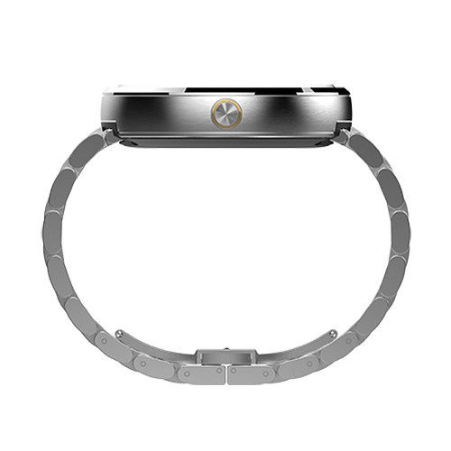 Thumbnail: Moto 360 Smartwatch (Light Finish, Light Stainless Steel Band, Slim Fit)