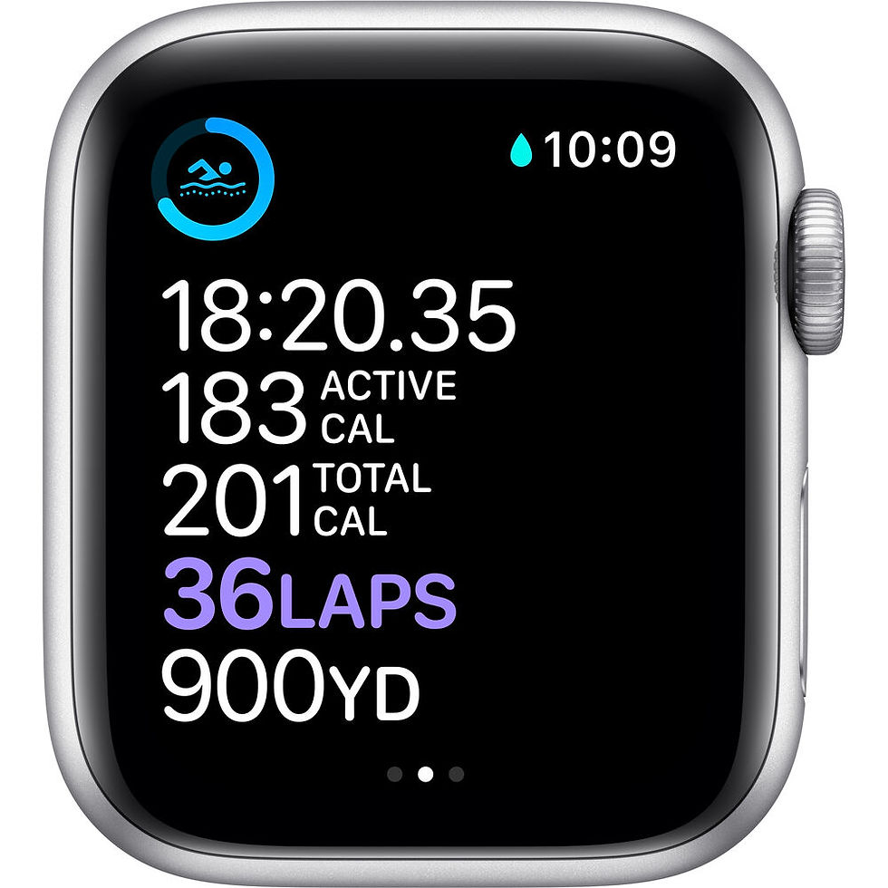 Thumbnail: Apple Watch Series 6 (GPS + Cellular, Silver Aluminum, White Sport Band)